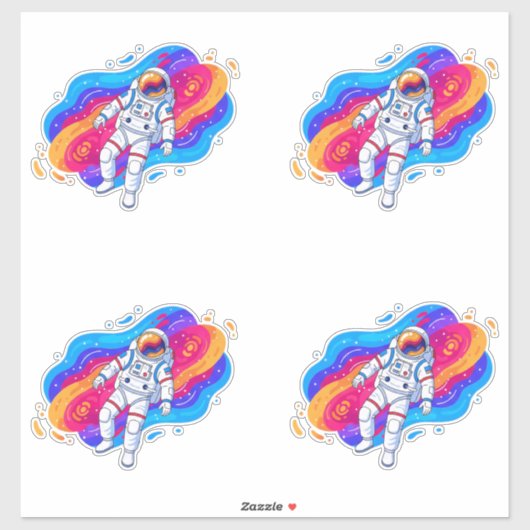 Sticker Astronaute (Feuille)