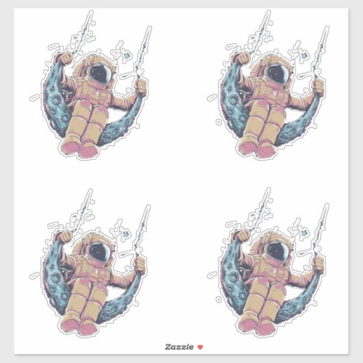 Sticker Astronaute (Feuille)