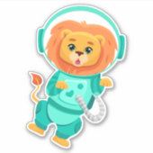 Sticker Astronaute Lion (Devant)