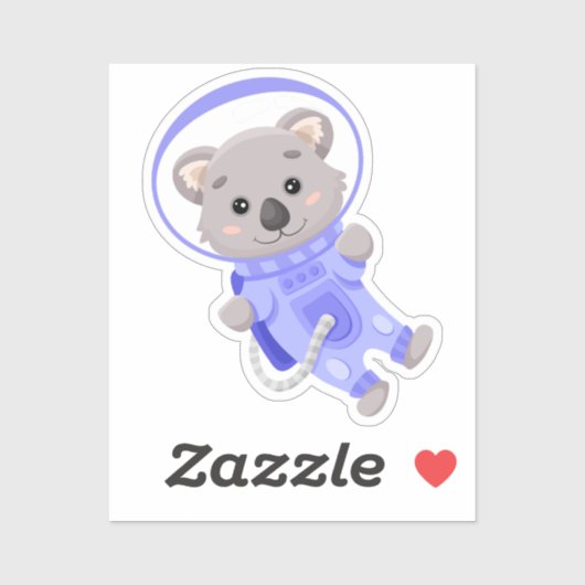 Sticker Astronaute spatial de Koala (Feuille)