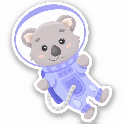 Sticker Astronaute spatial de Koala (Recto)