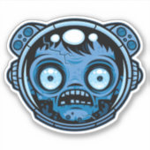 Sticker Astronaute zombie (Devant)