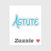 Sticker Astucieux mot complémentaire écrit à la main en bl (Feuille)
