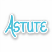 Sticker Astucieux mot complémentaire écrit à la main en bl (Recto)