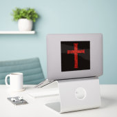 Sticker At The Cross  (Ordinateur portable sur le bureau)