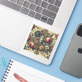 Sticker Atelier Arcane - Oreiller Gothique Baroque (Ordinateur portable avec iPhone)