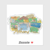 Sticker Athènes (Feuille)