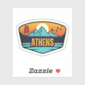 Sticker Athènes, Alabama (Feuille)