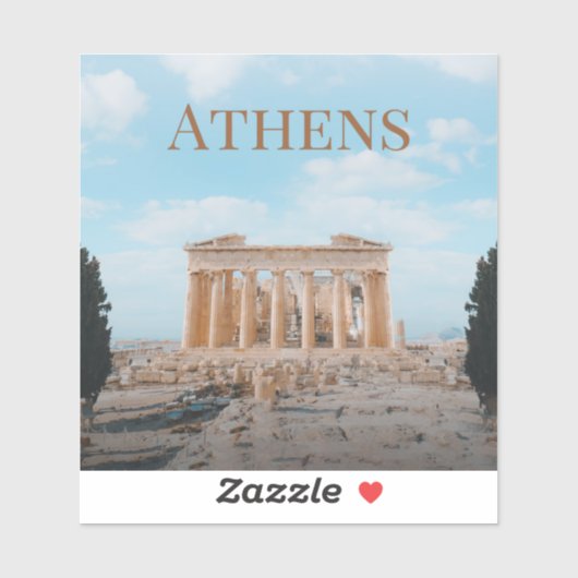 Sticker Athènes Grèce (Feuille)