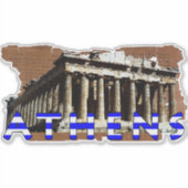 Sticker Athènes Grèce Parthenon Amusement (Devant)