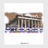 Sticker Athènes Grèce Parthenon Amusement (Feuille)