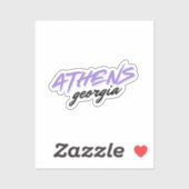 Sticker Athens Géorgie (Feuille)