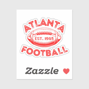 Sticker Atlanta Football Style Vintage 