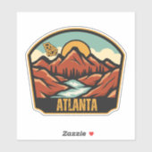 Sticker Atlanta, Géorgie (Feuille)