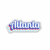 Sticker Atlanta vintage (Devant)