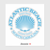 Sticker Atlantic Beach (coquillage) (Feuille)