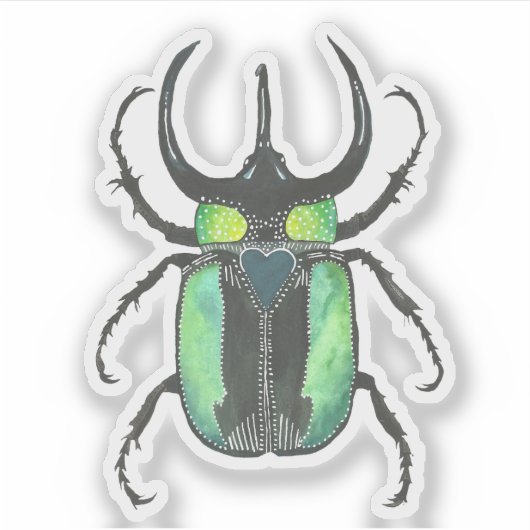 Sticker Atlas Beetle Love Bug (Devant)