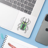 Sticker Atlas Beetle Love Bug (Ordinateur portable avec iPhone)