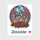 Sticker Atlas Space Man (Feuille)