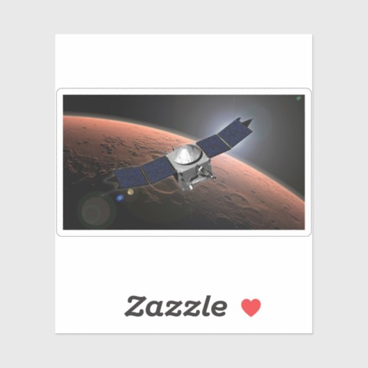Sticker Atmosphère Mars Et Mission D'Évolution Volatile. (Feuille)