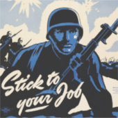 Sticker Attaque à la tête de la plage sur le champ de bata (Devant)