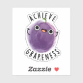 Sticker Atteindre l'aspect amusant jeu de pépin positif (Feuille)