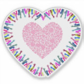 Sticker Atteindre pour l'amour (Devant)