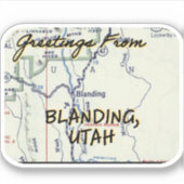 Sticker Atteindre Utah Vintage (Devant)