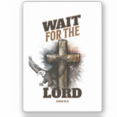 Sticker Attendez L'Éternel Ésaïe 40:31 (Recto)