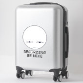 Sticker Attention (Sur valise)