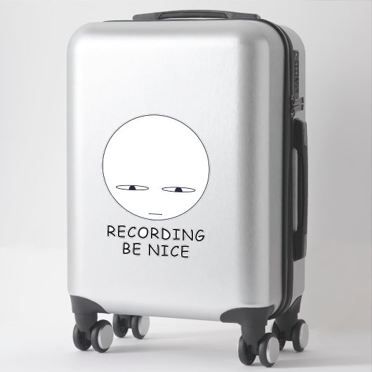 Sticker Attention (Sur valise)