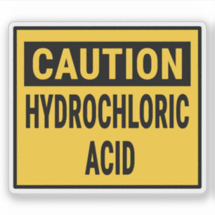 Sticker Attention Acide Hydrochlorique