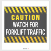 Sticker Attention Au Trafic De Remorquage (Feuille)