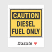 Sticker Attention Carburant diesel seulement (Feuille)
