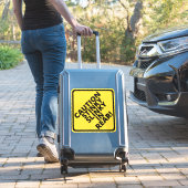 Sticker Attention Slinky Puant à l'Arrière ! (Valise Insitu)