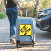 Sticker Attention Stinky Slinky à bord ! (Valise Insitu)
