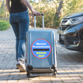 Sticker Attention Transmission manuelle Attention (Valise Insitu)