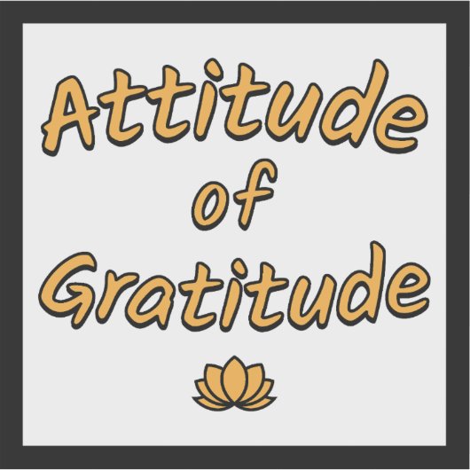 Sticker Attitude de Gratitude (Devant)