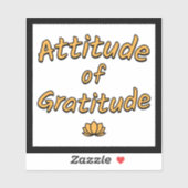 Sticker Attitude of Gratitude (Feuille)