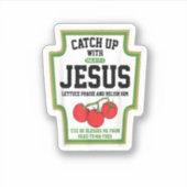 Sticker Attraper Jésus Échappe Avec Jésus  (Devant)