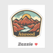 Sticker Atwood, Colorado (Feuille)