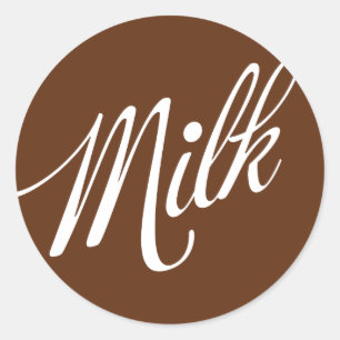 Sticker au chocolat au lait