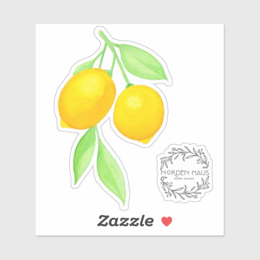 Sticker au citron (Feuille)