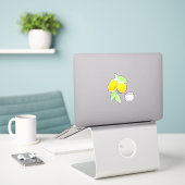 Sticker au citron (Ordinateur portable sur le bureau)