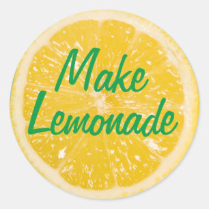 Sticker au citron. Faites de la limonade.