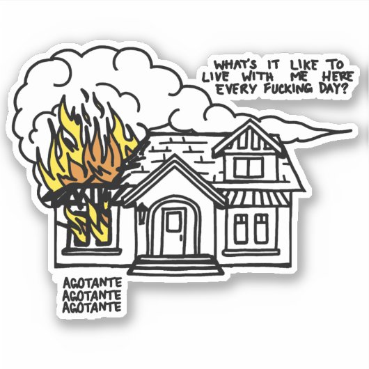 Sticker Au coeur de la mort (Devant)