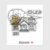 Sticker Au coeur de la mort (Feuille)