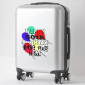 Sticker Au-dessus de la colline 50e anniversaire Ballons V (Sur valise)