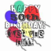 Sticker Au-dessus de la colline 50e anniversaire Ballons V (Devant)