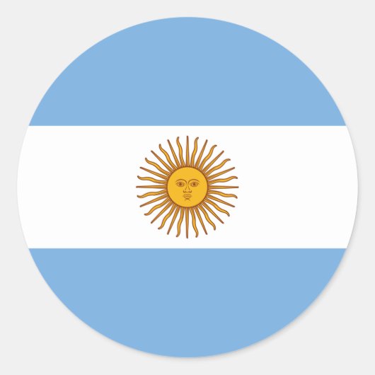 Sticker au drapeau de l'Argentine (Devant)